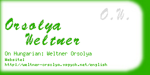 orsolya weltner business card